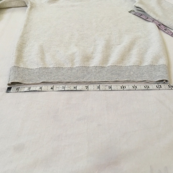 NWOT INTERMIX Off-Shoulder Rope Tie Sweatshirt Sweater Grey Small/Petite - Picture 11 of 13